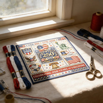 USA 250th Anniversary Commemorative Cross Stitch Kit