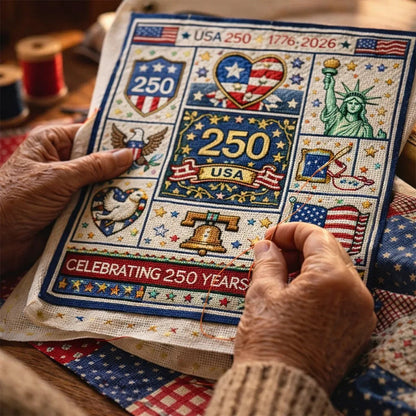 USA 250th Anniversary Commemorative Cross Stitch Kit