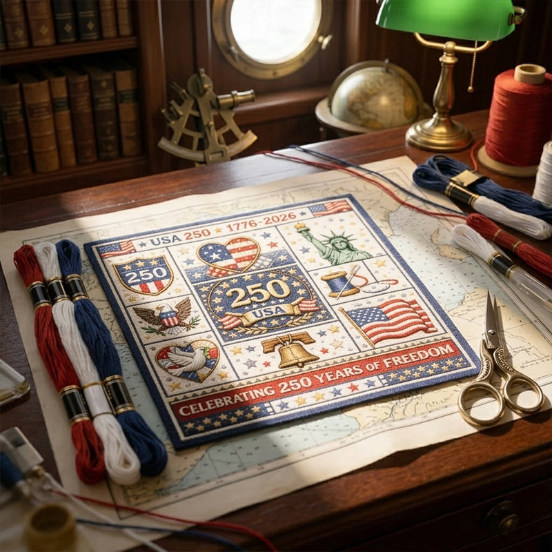 USA 250th Anniversary Commemorative Cross Stitch Kit