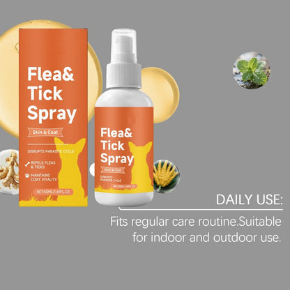 Natural Flea & Tick Prevention Spray for Dogs