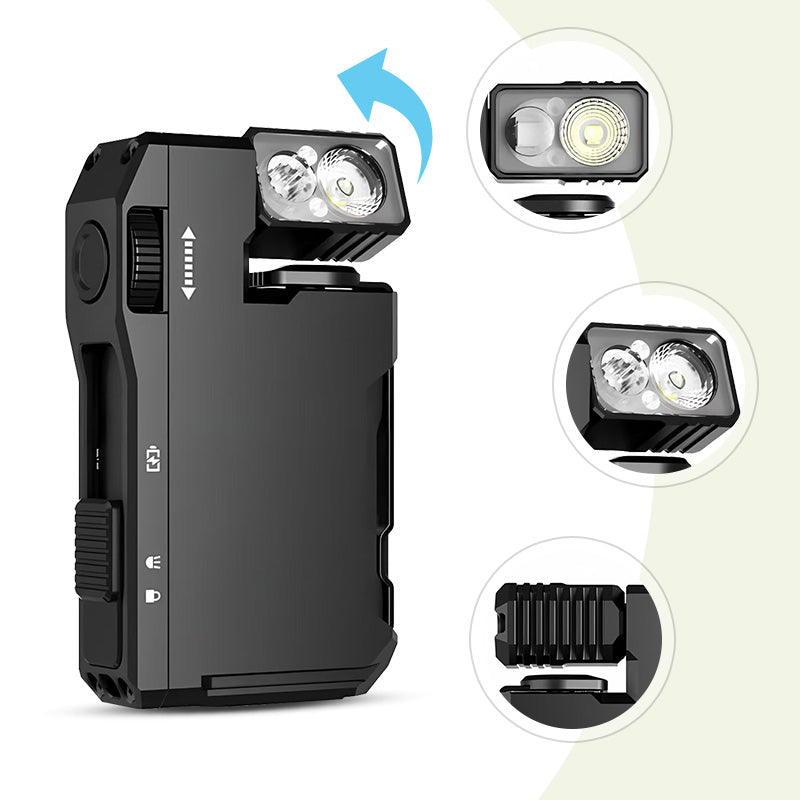 Portable Mini Flashlight with Rotatable Head