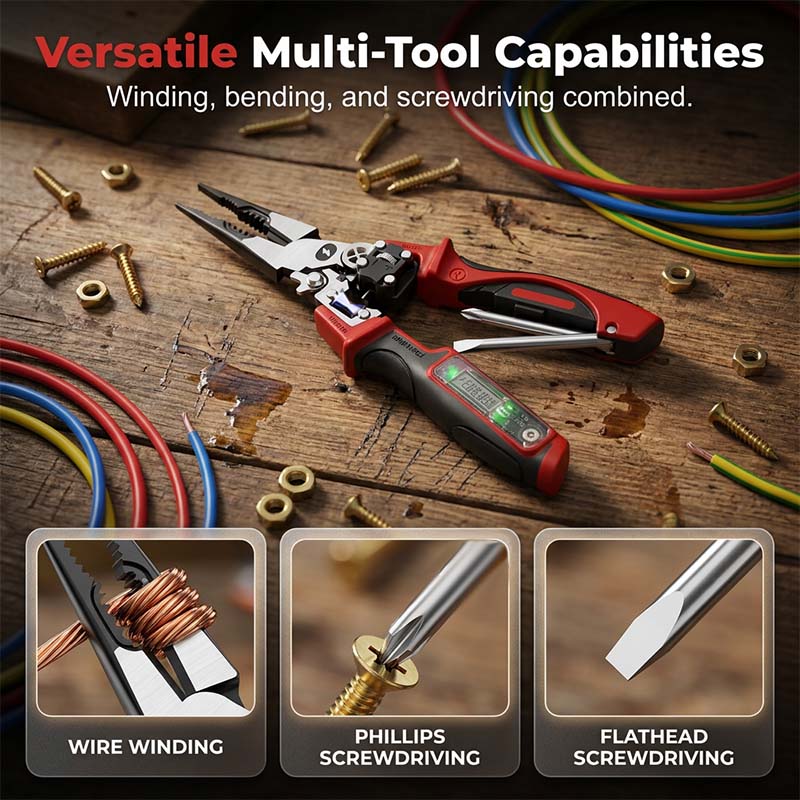 🛠️ Multifunctional Digital Electrician's Pliers 🚨