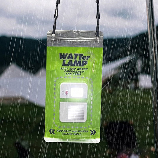 🌿💡 Saltwater Powered LED Camping Lamp – Emergency Survival Light, Water-Activated, Portable & Lightweight. Ideal for Hiking, Fishing, or Earthquake Kits. Reusable – Just Rinse & Refill! ♻️🎒🌙🔦