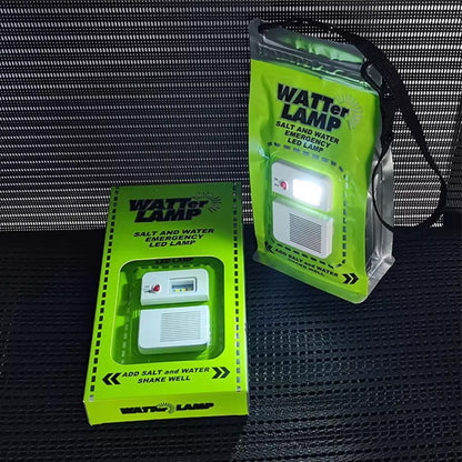🌿💡 Saltwater Powered LED Camping Lamp – Emergency Survival Light, Water-Activated, Portable & Lightweight. Ideal for Hiking, Fishing, or Earthquake Kits. Reusable – Just Rinse & Refill! ♻️🎒🌙🔦