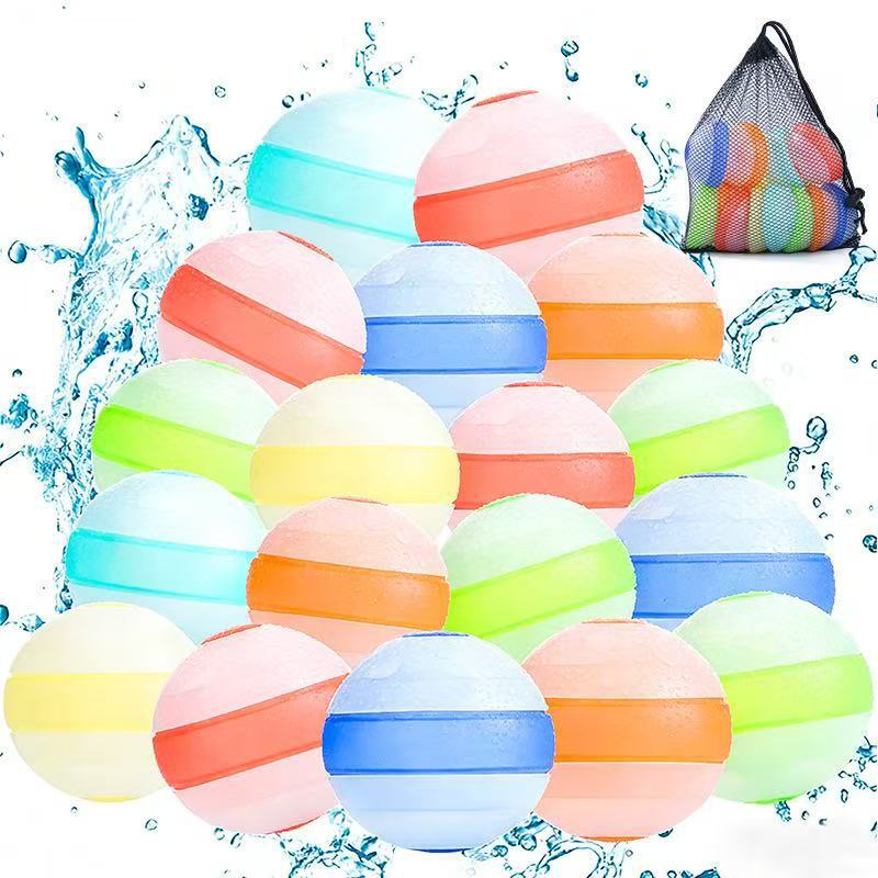 6-Pack Silicone Splash Balls for Summer Fun