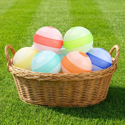 6-Pack Silicone Splash Balls for Summer Fun