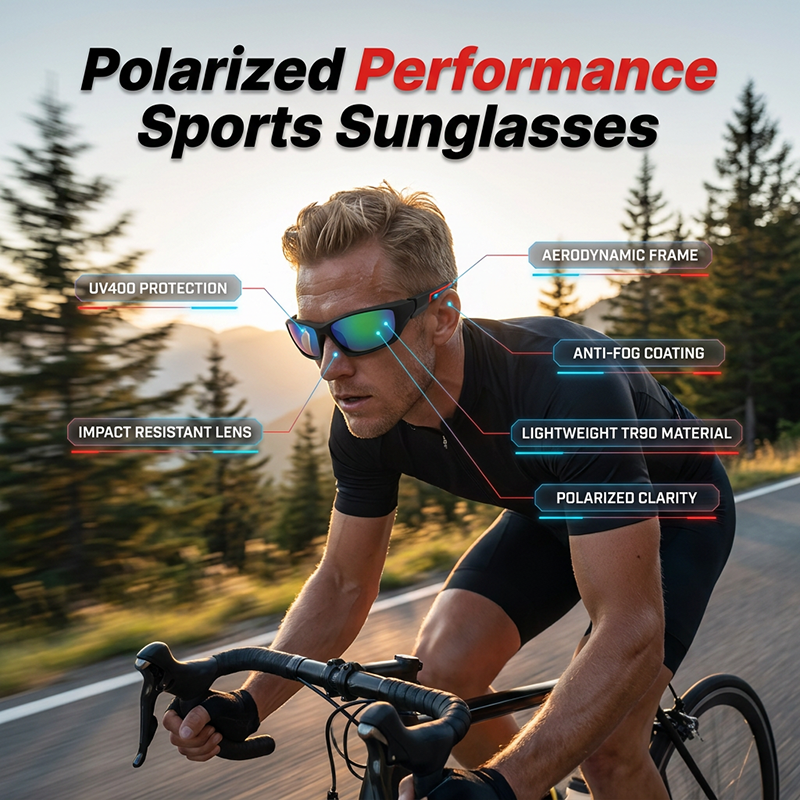Men's Polarized Sports Sunglasses