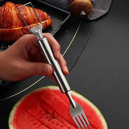 2-in-1 Stainless Steel Watermelon Slicer Fork
