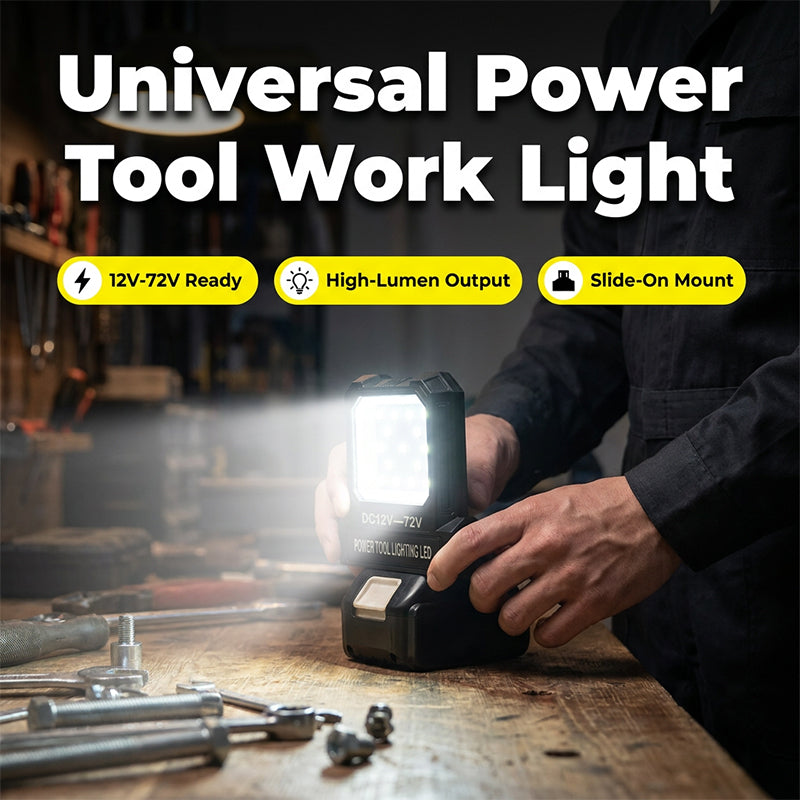 Universal LED Work Light for Power Tool Batteries