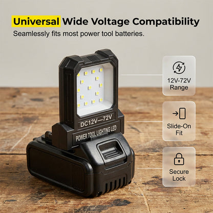 Universal LED Work Light for Power Tool Batteries