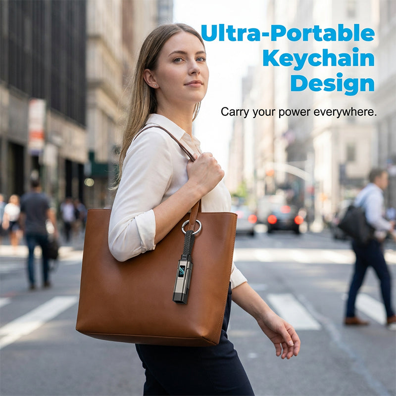 ⏳Time-Limited Special⏰4-in-1 Charging Cable with Digital Display & Keychain – Fast-Charging, Kink-Resistant & Compact