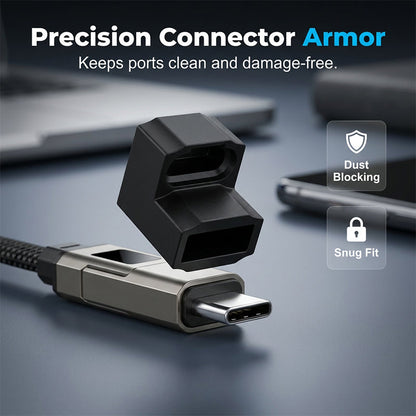 ⏳Time-Limited Special⏰4-in-1 Charging Cable with Digital Display & Keychain – Fast-Charging, Kink-Resistant & Compact