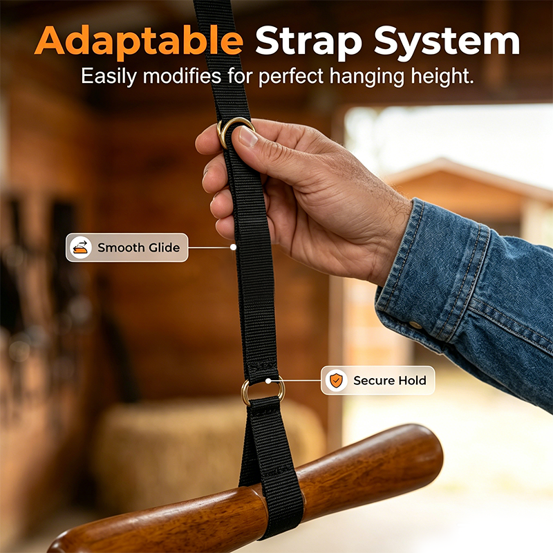 T-Shaped Wooden Saddle Rack Carrier