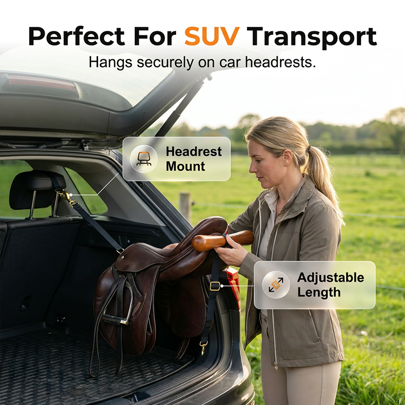 T-Shaped Wooden Saddle Rack Carrier
