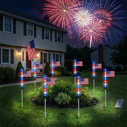Outdoor Solar Flag Stake Lights