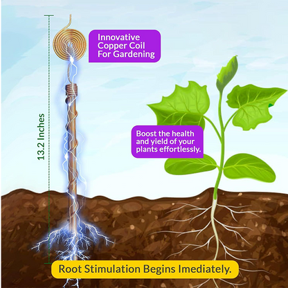 Growth-Boosting Electroculture Plant Stakes