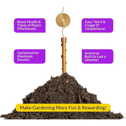 Growth-Boosting Electroculture Plant Stakes