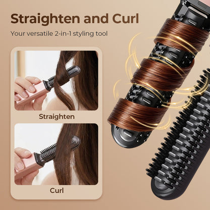 Portable Cordless Mini Hair Straightener Comb