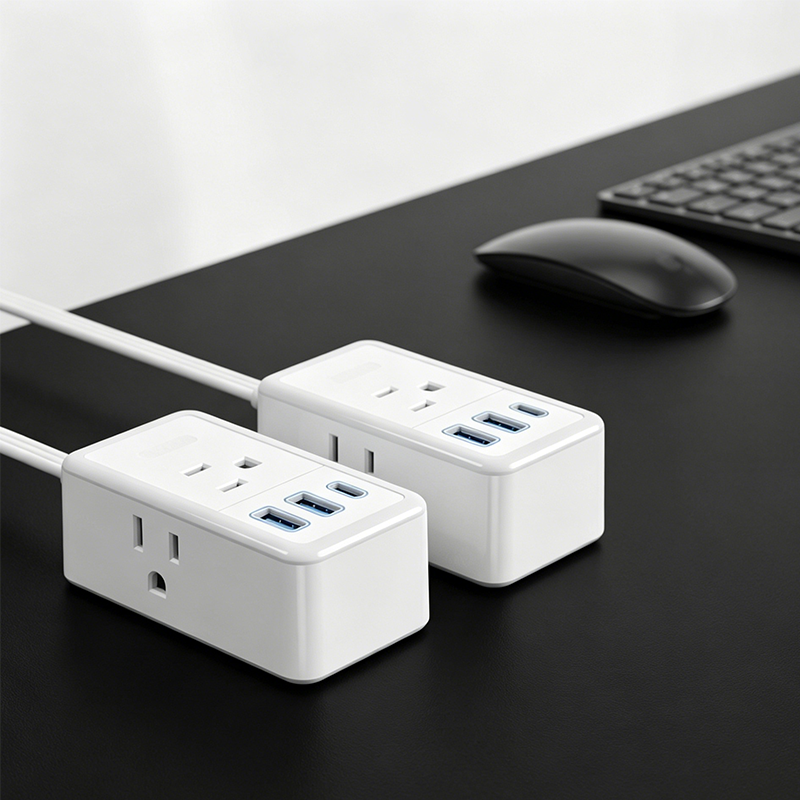 Dual Split Extension Power Strip