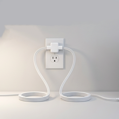 Dual Split Extension Power Strip