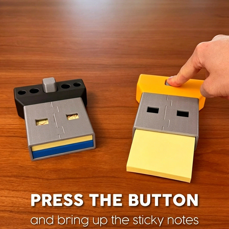 USB Shaped Sticky Note Holder & Pen Holder Set