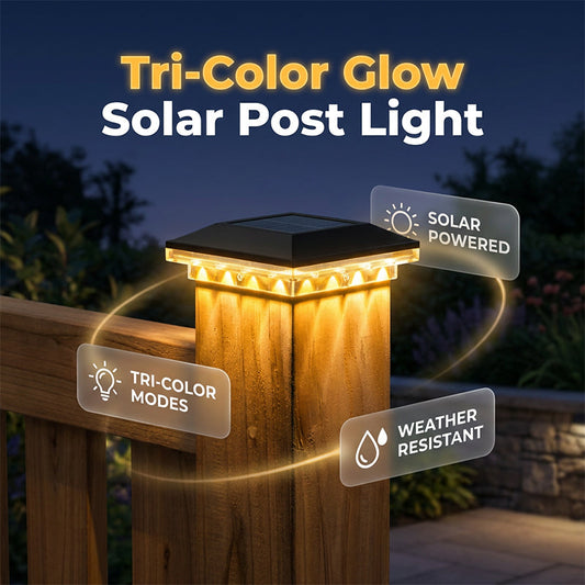 📢📢49% OFF !! ⏰Outdoor Solar Post Cap Lights