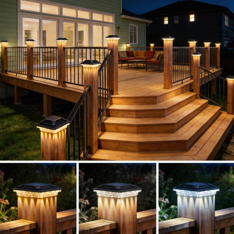 📢📢49% OFF !! ⏰Outdoor Solar Post Cap Lights