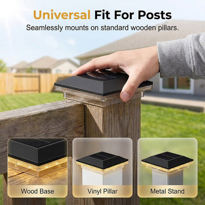 📢📢49% OFF !! ⏰Outdoor Solar Post Cap Lights