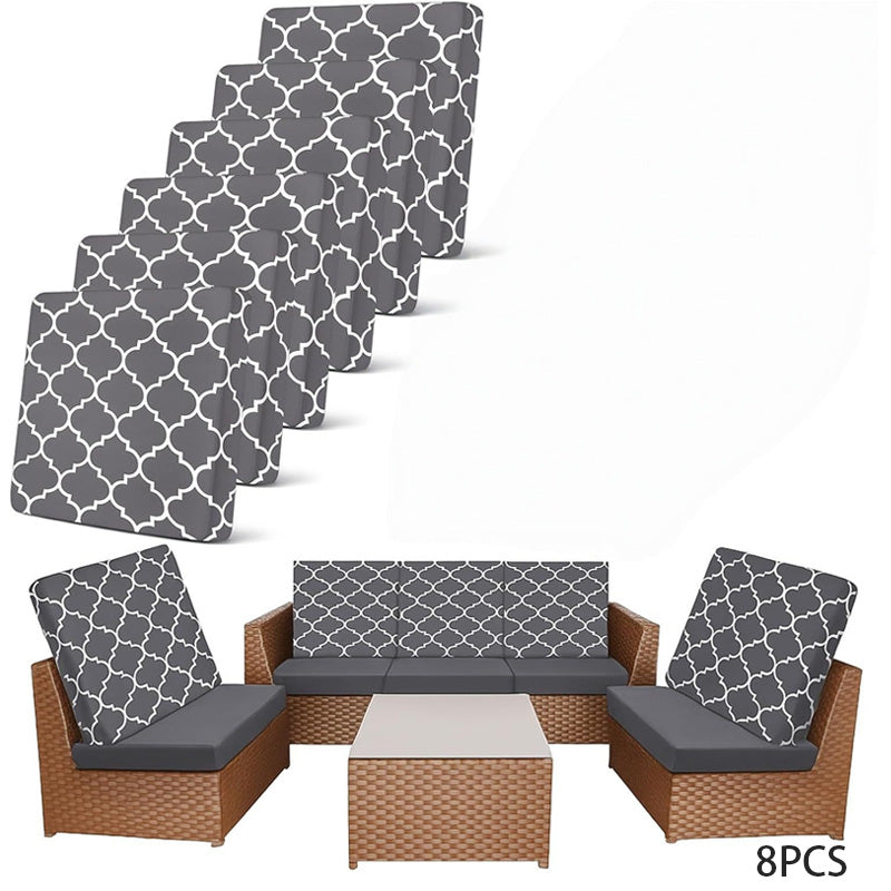 Patio Sofa Cushion Cover – Stretch, Water-Resistant ✨