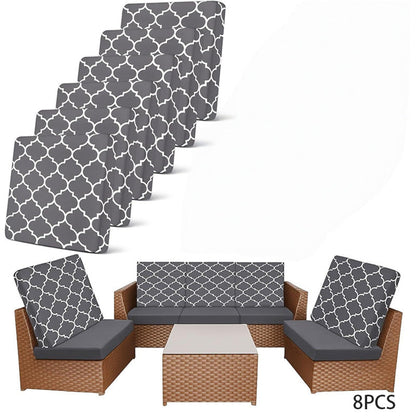 Patio Sofa Cushion Cover – Stretch, Water-Resistant ✨
