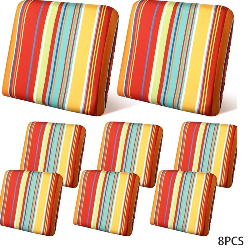 Patio Sofa Cushion Cover – Stretch, Water-Resistant ✨