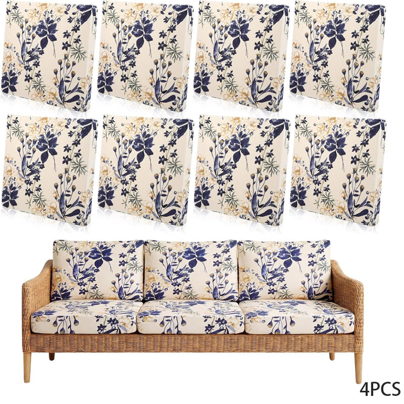 Patio Sofa Cushion Cover – Stretch, Water-Resistant ✨
