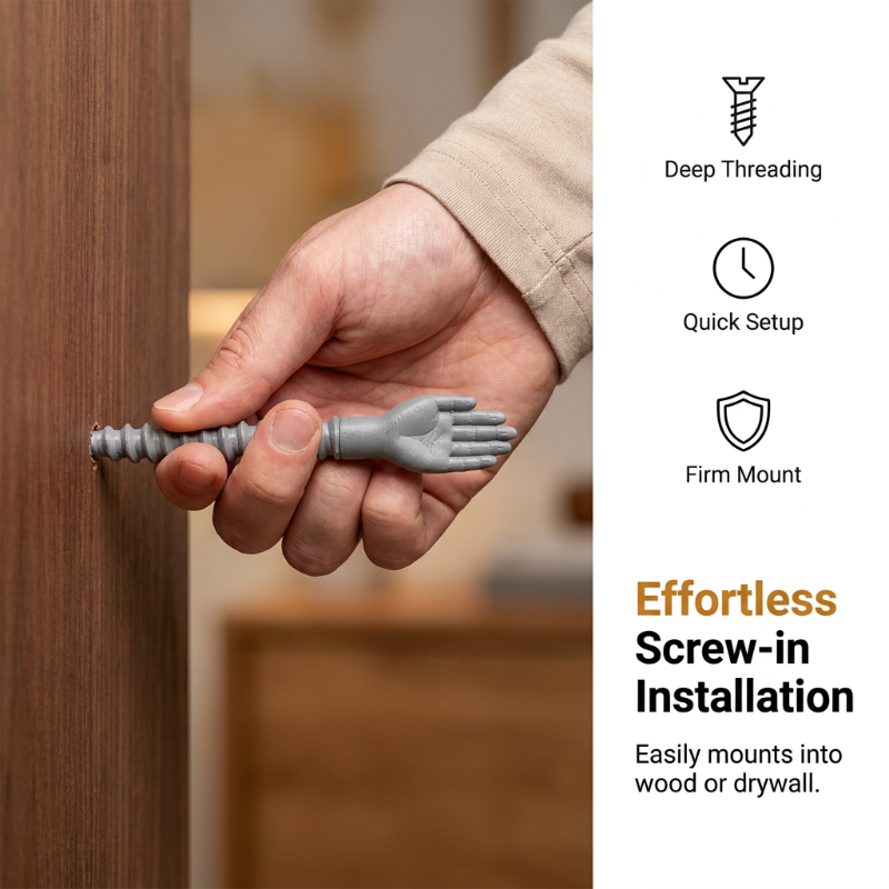 3D Printed Hand Shaped Decorative Screw