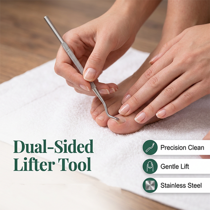 ✂️ Precision Nail Care 3-Piece Set | Curved Blade Prevents Splitting - Double-Sided File Smooths Rough Edges | 🏃‍ At-Home Care - Perfect for Travel