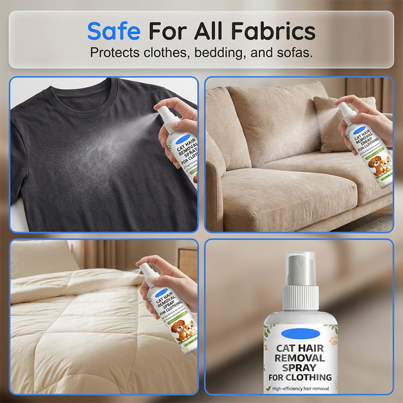 Pet Hair Removal Spray for Fabrics and Clothing