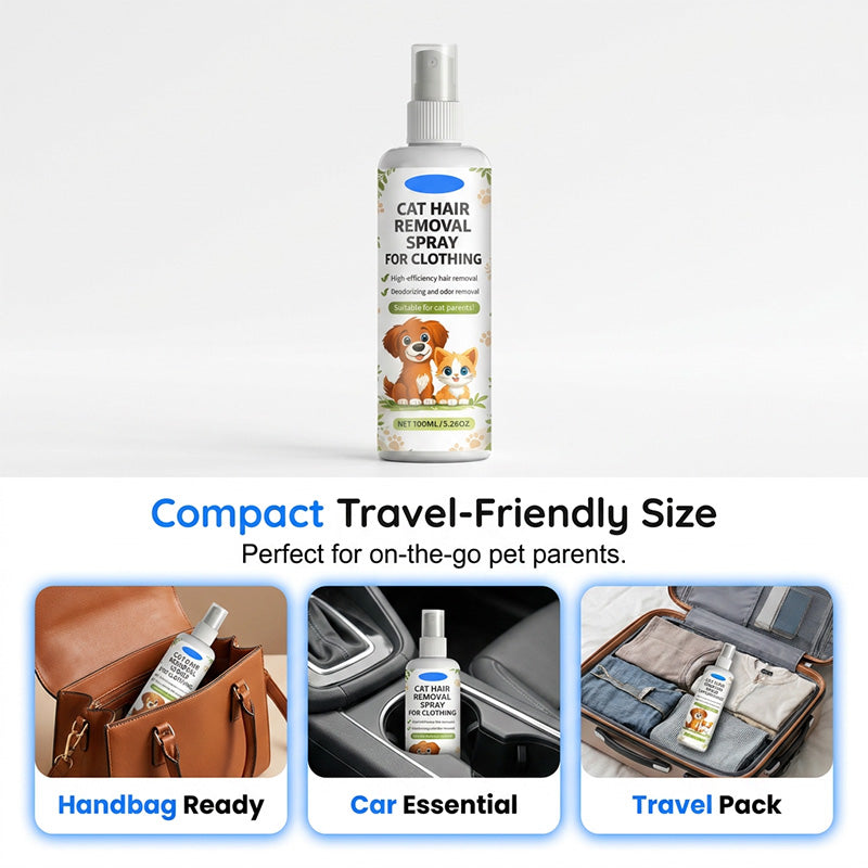 Pet Hair Removal Spray for Fabrics and Clothing