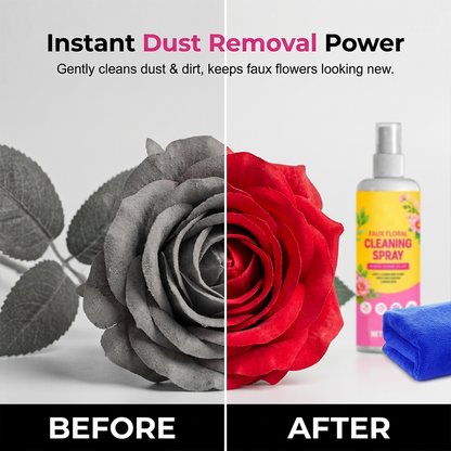 Artificial Flower Cleaning Spray with Towel