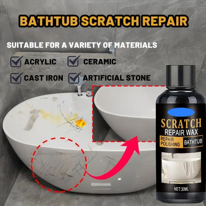 Bathroom Scratch Repair Wax with Sponge
