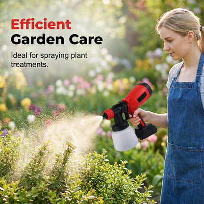 🎨🔋 Cordless paint sprayer – 2 batteries, versatile, for painting & gardening!