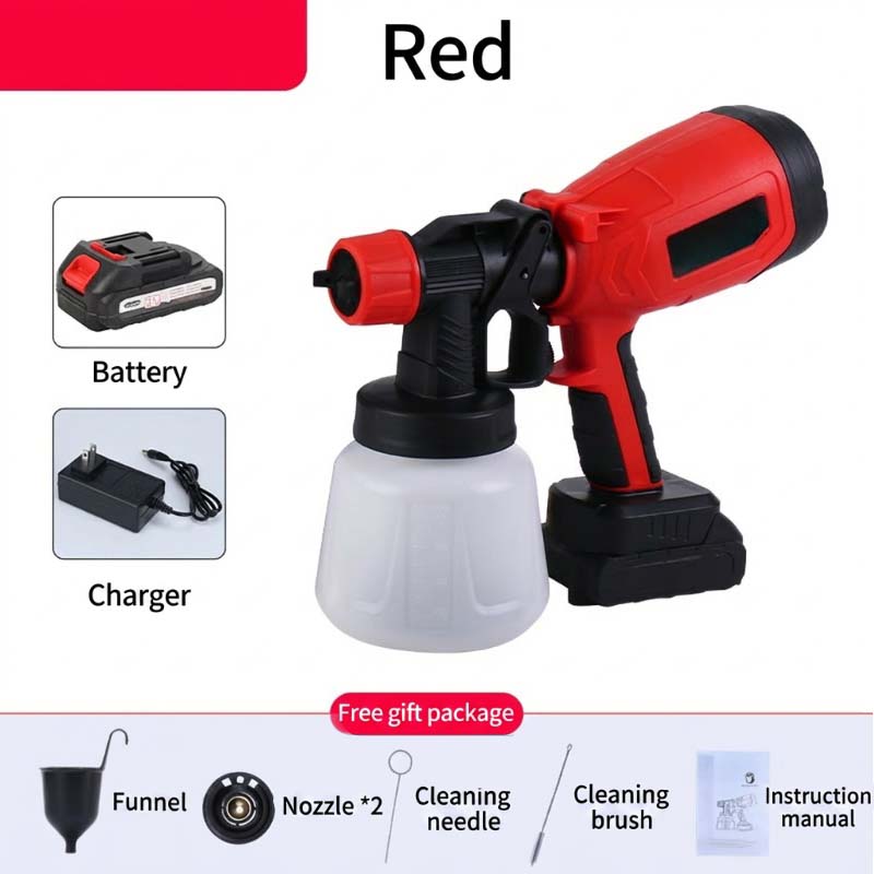 🎨🔋 Cordless paint sprayer – 2 batteries, versatile, for painting & gardening!