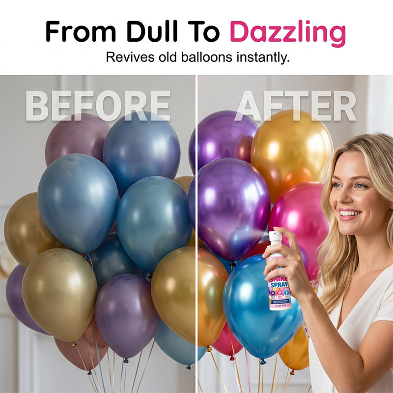 Balloon Shine Spray Long Lasting Brightener
