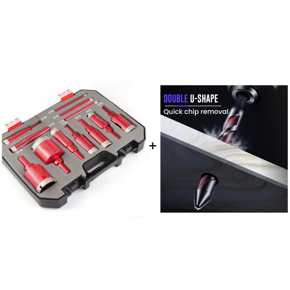 📢📢50% OFF !! ⏰Professional Dry Drilling Hole Saw Kit (6-35mm)