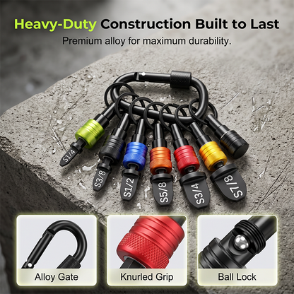 📢📢40% OFF !! ⏰Multicolor Screwdriver Bit Holder Keychain Extension Bar
