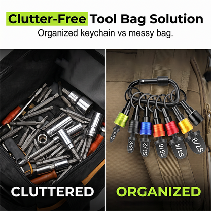 📢📢40% OFF !! ⏰Multicolor Screwdriver Bit Holder Keychain Extension Bar