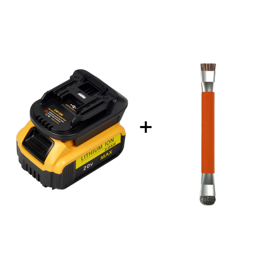 🔋 49% OFF NOW! ⚡ 18V Lithium Battery Adapter - Universal Compatibility with Power Tools, Lightweight & Long-Lasting 🛠️📦