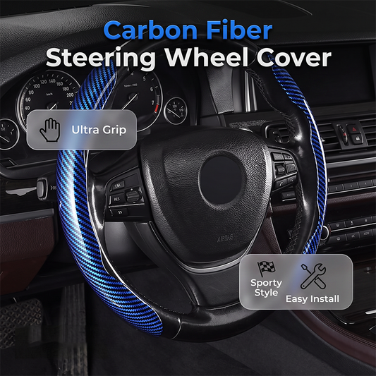 Segmented Carbon Fiber Steering Wheel Cover