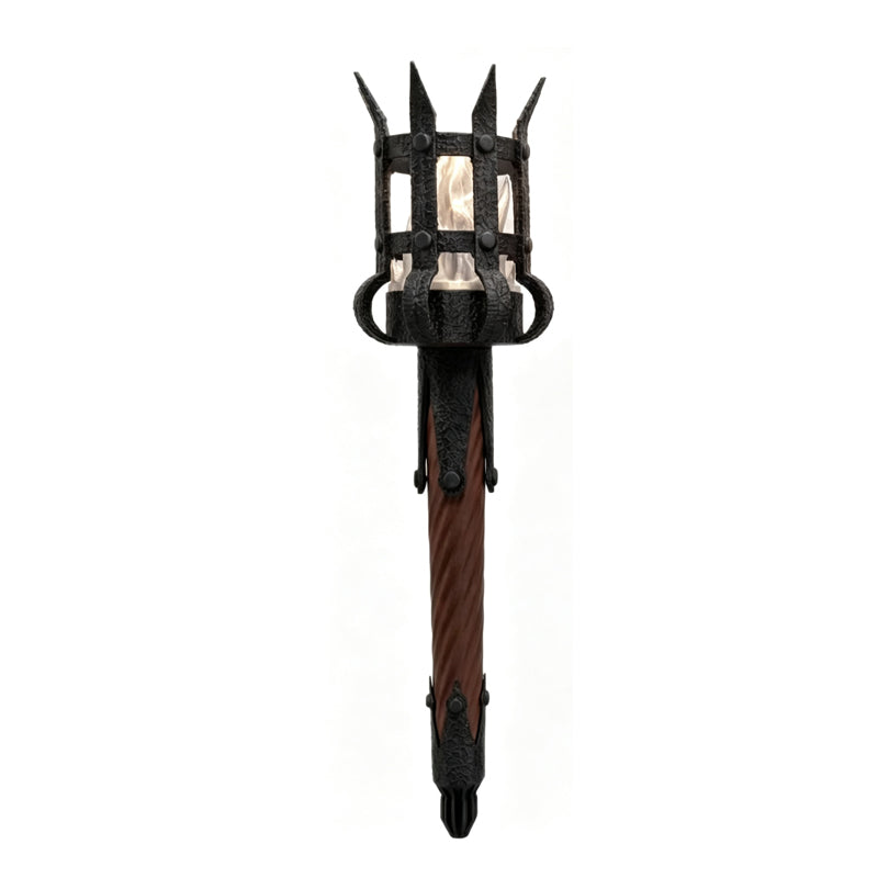 Medieval Torch Wall Sconce Vintage Flame Effect Wall Lamp