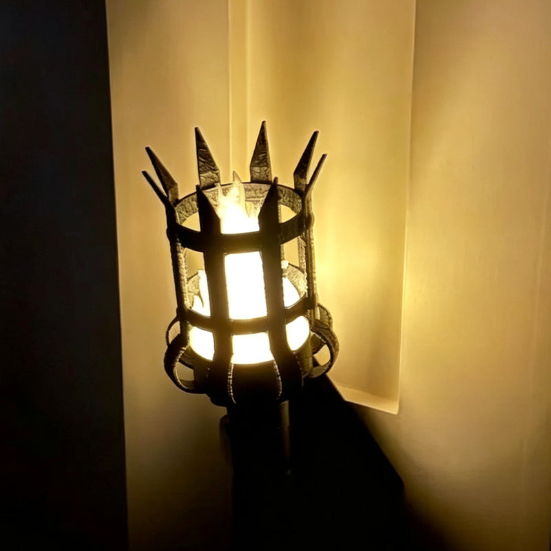 Medieval Torch Wall Sconce Vintage Flame Effect Wall Lamp