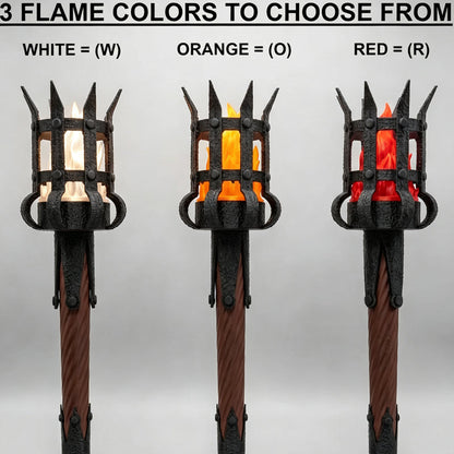 Medieval Torch Wall Sconce Vintage Flame Effect Wall Lamp