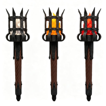 Medieval Torch Wall Sconce Vintage Flame Effect Wall Lamp